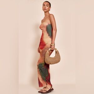PLT Rust Abstract Onion Skin Bandeau